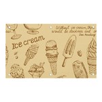 Ice-cream-vintage-pattern Banner and Sign 5  x 3  Front