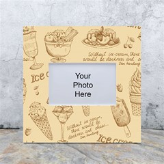 Ice-cream-vintage-pattern White Box Photo Frame 4  X 6  by Salman4z