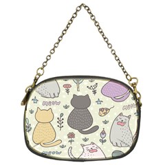 Funny Cartoon Cats Seamless Pattern Chain Purse (two Sides) by Salman4z