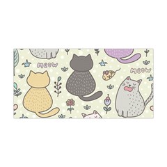 Funny Cartoon Cats Seamless Pattern Yoga Headband by Salman4z