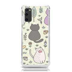 Funny Cartoon Cats Seamless Pattern Samsung Galaxy S20 6 2 Inch Tpu Uv Case by Salman4z