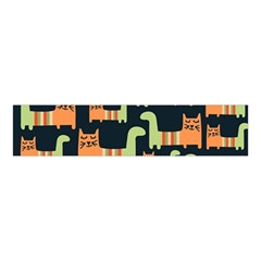 Seamless-pattern-with-cats Velvet Scrunchie by Salman4z