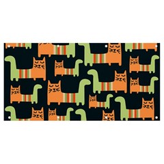 Seamless-pattern-with-cats Banner And Sign 8  X 4  by Salman4z