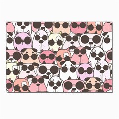 Cute-dog-seamless-pattern-background Postcard 4 x 6  (pkg Of 10) by Salman4z