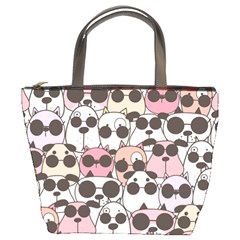 Cute-dog-seamless-pattern-background Bucket Bag by Salman4z