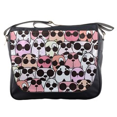 Cute-dog-seamless-pattern-background Messenger Bag by Salman4z