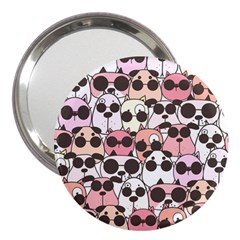 Cute-dog-seamless-pattern-background 3  Handbag Mirrors by Salman4z