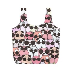 Cute-dog-seamless-pattern-background Full Print Recycle Bag (m) by Salman4z