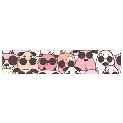 Cute-dog-seamless-pattern-background Small Premium Plush Fleece Scarf by Salman4z