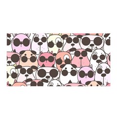 Cute-dog-seamless-pattern-background Satin Wrap 35  X 70  by Salman4z