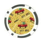 Childish-seamless-pattern-with-dino-driver Poker Chip Card Guard (10 pack) Back