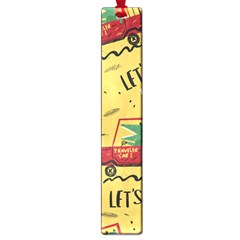 Childish-seamless-pattern-with-dino-driver Large Book Marks by Salman4z