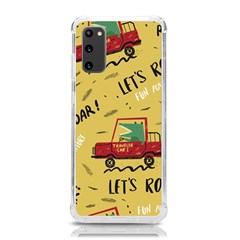 Childish-seamless-pattern-with-dino-driver Samsung Galaxy S20 6 2 Inch Tpu Uv Case by Salman4z