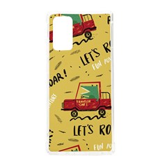 Childish-seamless-pattern-with-dino-driver Samsung Galaxy Note 20 Tpu Uv Case by Salman4z