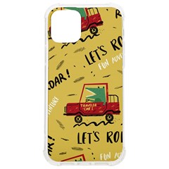 Childish-seamless-pattern-with-dino-driver Iphone 12/12 Pro Tpu Uv Print Case by Salman4z