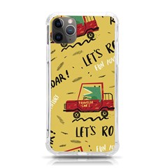 Childish-seamless-pattern-with-dino-driver Iphone 11 Pro Max 6 5 Inch Tpu Uv Print Case by Salman4z