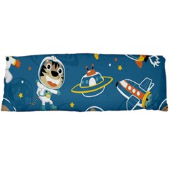 Seamless-pattern-funny-astronaut-outer-space-transportation Body Pillow Case Dakimakura (two Sides) by Salman4z