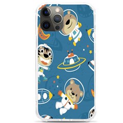 Seamless-pattern-funny-astronaut-outer-space-transportation Iphone 12 Pro Max Tpu Uv Print Case by Salman4z