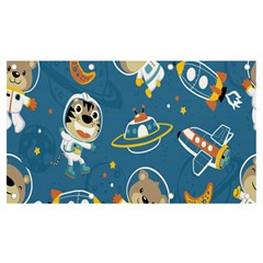 Seamless-pattern-funny-astronaut-outer-space-transportation Banner And Sign 7  X 4  by Salman4z