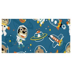 Seamless-pattern-funny-astronaut-outer-space-transportation Banner And Sign 8  X 4  by Salman4z