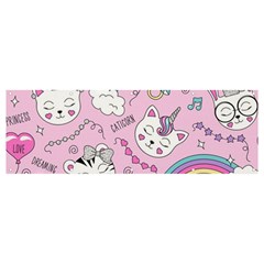 Beautiful-cute-animals-pattern-pink Banner And Sign 12  X 4  by Salman4z