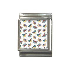 Seamless-pattern-with-hand-drawn-bird-black Italian Charm (13mm) by Salman4z