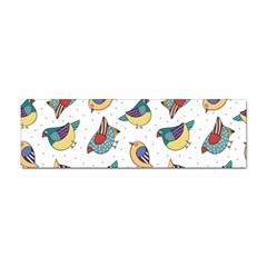 Seamless-pattern-with-hand-drawn-bird-black Sticker (bumper) by Salman4z