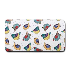 Seamless-pattern-with-hand-drawn-bird-black Medium Bar Mat by Salman4z