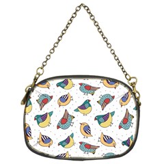 Seamless-pattern-with-hand-drawn-bird-black Chain Purse (two Sides) by Salman4z