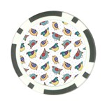 Seamless-pattern-with-hand-drawn-bird-black Poker Chip Card Guard (10 pack) Front