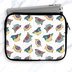 Seamless-pattern-with-hand-drawn-bird-black Apple Ipad 2/3/4 Zipper Cases by Salman4z