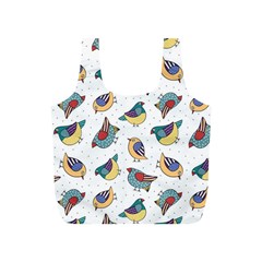 Seamless-pattern-with-hand-drawn-bird-black Full Print Recycle Bag (s) by Salman4z