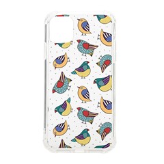 Seamless-pattern-with-hand-drawn-bird-black Iphone 11 Tpu Uv Print Case by Salman4z