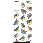 Seamless-pattern-with-hand-drawn-bird-black iPhone 14 Plus Black UV Print Case Front