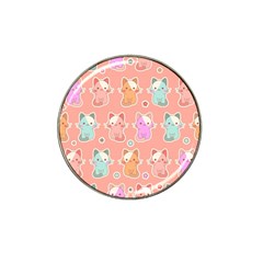 Cute-kawaii-kittens-seamless-pattern Hat Clip Ball Marker (10 Pack) by Salman4z