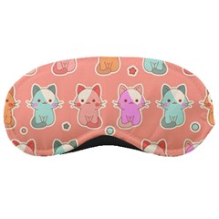 Cute-kawaii-kittens-seamless-pattern Sleeping Mask by Salman4z