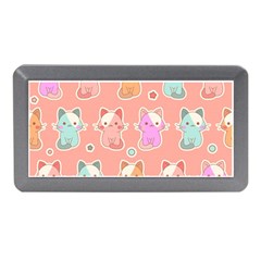 Cute-kawaii-kittens-seamless-pattern Memory Card Reader (mini) by Salman4z