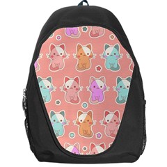 Cute-kawaii-kittens-seamless-pattern Backpack Bag by Salman4z