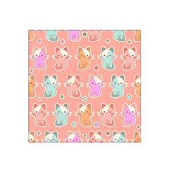 Cute-kawaii-kittens-seamless-pattern Satin Bandana Scarf 22  X 22  by Salman4z