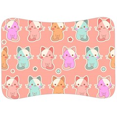 Cute-kawaii-kittens-seamless-pattern Velour Seat Head Rest Cushion by Salman4z