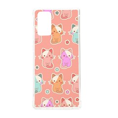 Cute-kawaii-kittens-seamless-pattern Samsung Galaxy Note 20 Tpu Uv Case by Salman4z