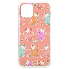 Cute-kawaii-kittens-seamless-pattern Iphone 12/12 Pro Tpu Uv Print Case