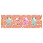 Cute-kawaii-kittens-seamless-pattern Banner and Sign 6  x 2  Front