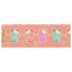 Cute-kawaii-kittens-seamless-pattern Banner And Sign 9  X 3  by Salman4z