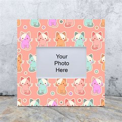 Cute-kawaii-kittens-seamless-pattern White Box Photo Frame 4  X 6  by Salman4z