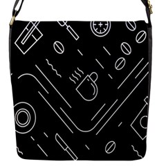 Coffee-background Flap Closure Messenger Bag (s) by Salman4z