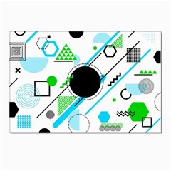 Geometric-shapes-background Postcard 4 x 6  (pkg Of 10) by Salman4z