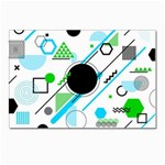 Geometric-shapes-background Postcards 5  x 7  (Pkg of 10) Front