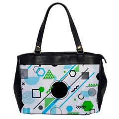 Geometric-shapes-background Oversize Office Handbag by Salman4z