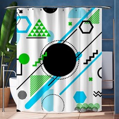 Geometric-shapes-background Shower Curtain 60  X 72  (medium)  by Salman4z